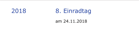 2018			8. Einradtag am 24.11.2018